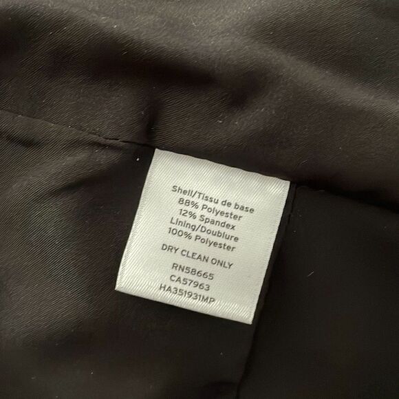 EUC Halogen Nordstrom Black Classic Open Buttonless Blazer - Small - Picture 7 of 7